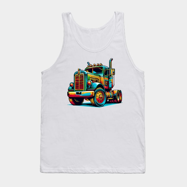 Truck Tractor Tank Top by Vehicles-Art